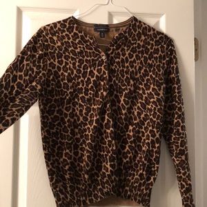 Land’s End Cheetah Pattern Cardigan
